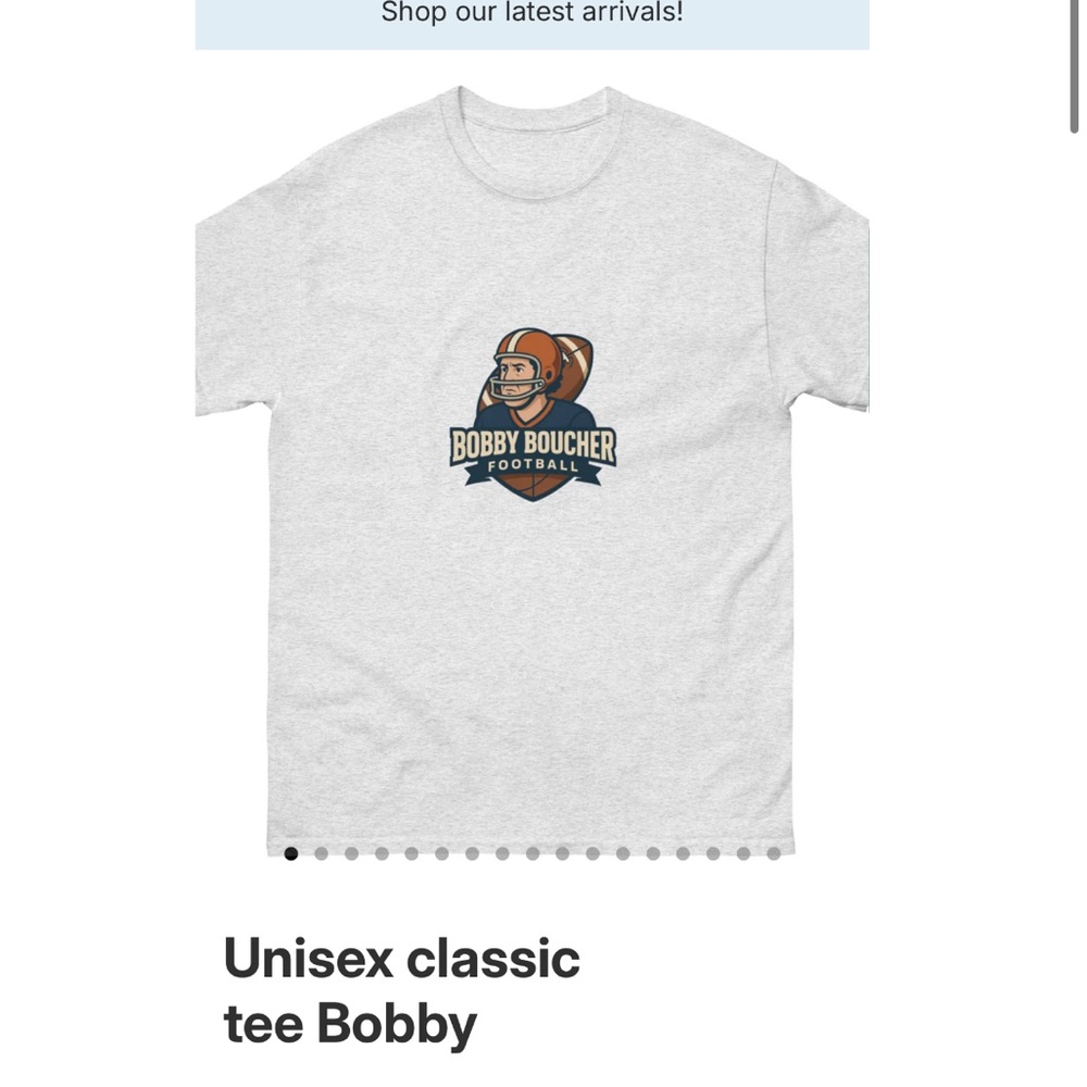 Gildan Gray Short Sleeve Tee with Football Graphic